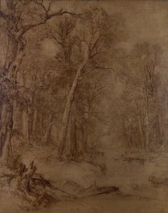 Woodland Brook, Preliminary Study, 1859 by Asher Brown Durand